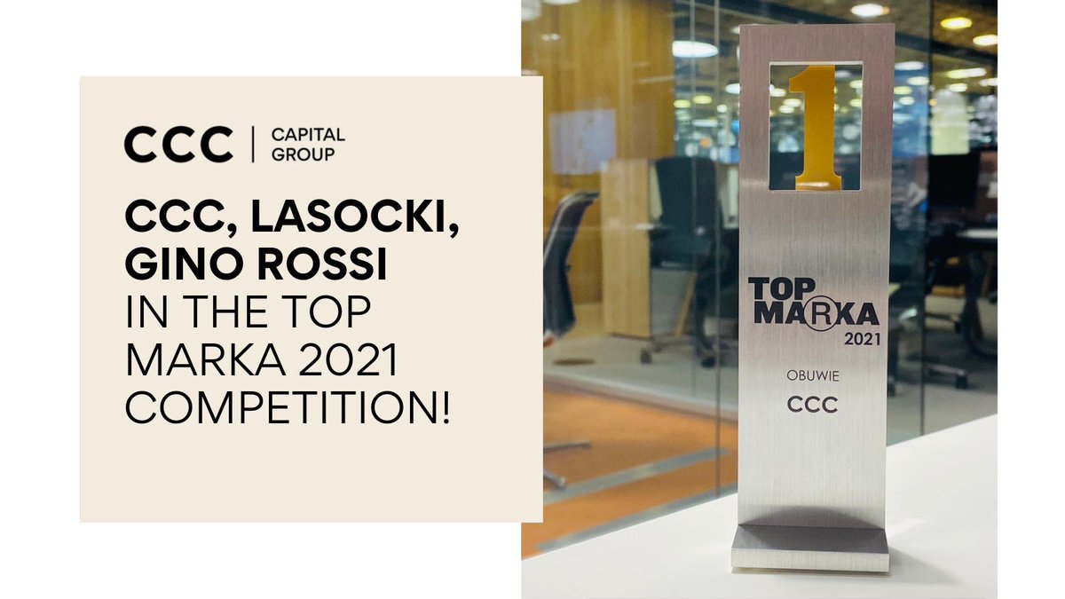 CCCGroup_News's tweet photo. #CCC named the most recognizable shoe brand in the ranking of @PressRedakcja and @PSMMonitoring! Our brand #Lasocki was ranked 2nd and #GinoRossi came in 3rd! Brands with the best image and largest reach in 2021 received the awards! https://t.co/3PRe67UYoy