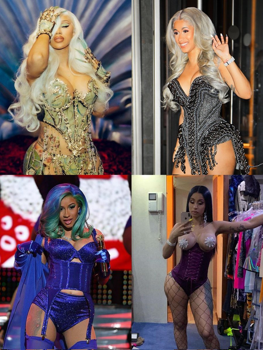 santinismo's tweet photo. cardi b in corsets appreciation tweet https://t.co/C10TToXGAM