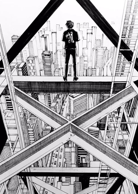 最近のペン画背景集 