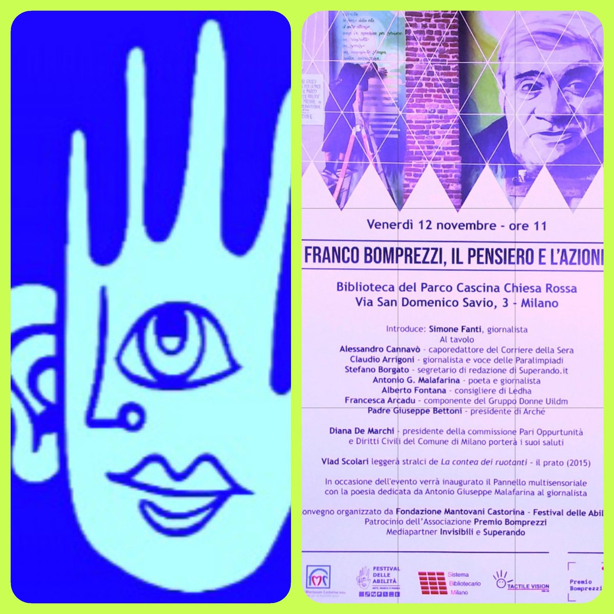 ginugiola's tweet photo. Meravigliosa #BibliotecaChiesaRossa📚 diretta da Laura #Ricchina ospita partecipatissimo #convegno Franco #Bomprezzi 💔
pensiero e azione riscoprire pensiero e figura grande #Giornalista
protagonista mondo #disabilita
#FestivalAbilita @FondazioneFmc @InvisibiliCdS @BomprezziMarco https://t.co/geaNNvSYES