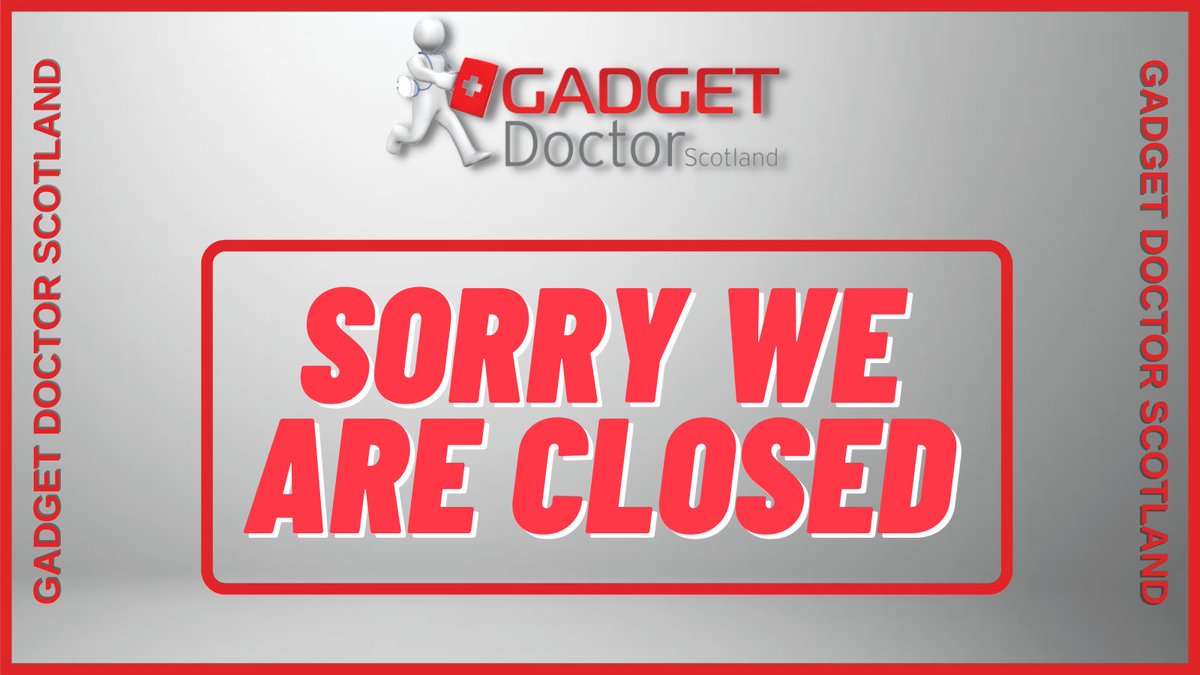 GadgetDr2014's tweet photo. We are closing early today 12:30 as it is our daughters graduation today. We will be open again on Monday the 15th of November at our normal time of 9am. https://t.co/hbsLTtLCS8