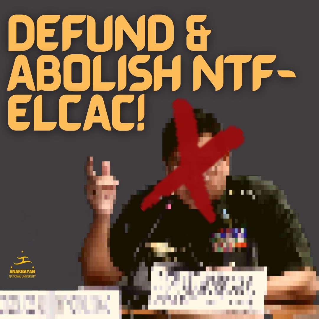 ABNationalU's tweet photo. We in AB NU welcomed the decision of the senate for the budget cut of The National Task Force to End Local Communist Armed Conflict from 28B to 4B as per report by ABS CBN. https://t.co/STrkj02Cl7
