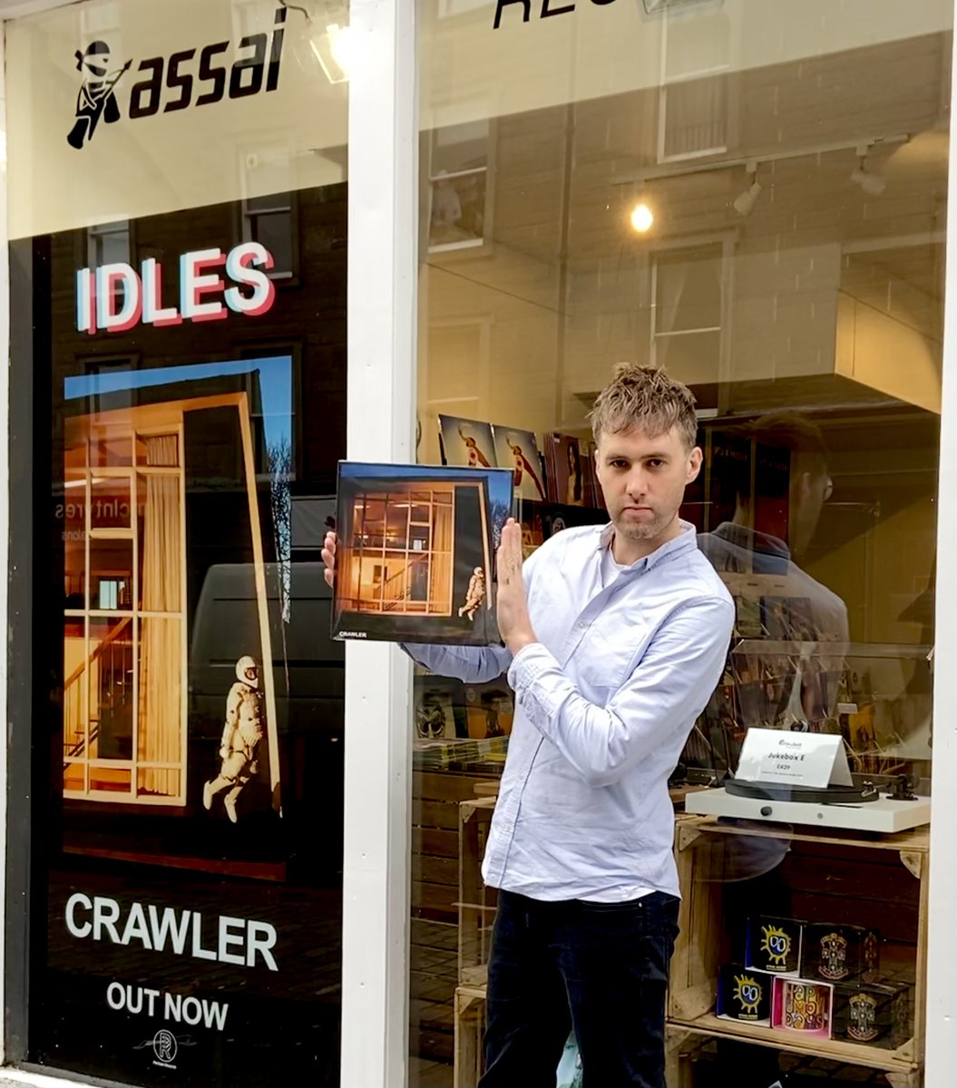 Assai_UK's tweet photo. * IDLES - CRAWLER OUT NOW! * 

The brand new @idlesband album "Crawler" is out now! 

And it's flippin' great!!! 😍😍😍

Coming on random coloured eco-mix vinyl! 
In store and online here - 
https://t.co/Wt2bafSHYB

#IDLES #Crawler #NewMusicFriday https://t.co/icsl3h3W8O