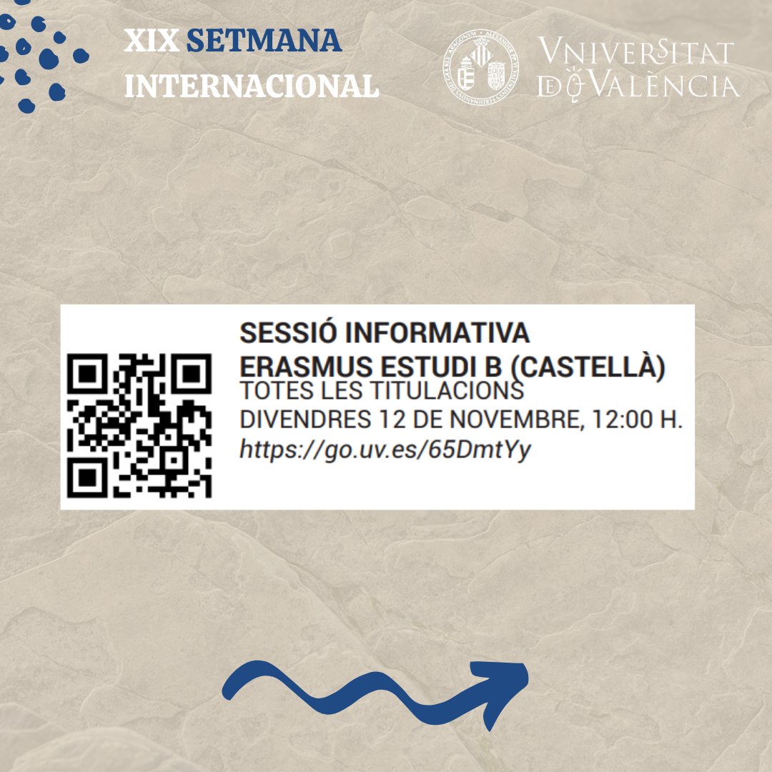 relint_UV's tweet photo. Hui tanquem les xarxes de la Setmana Internacional amb l'última sesió informativa sobre l’Erasmus Estudis, per a totes les titulacions, a les 12:00h 🏁.

#setmanainternacional #Internacionalprogram #Erasmus #Erasmuspractiques #europeanuniversity #FORTHEM #erasmusweek https://t.co/CR4VoENLRW