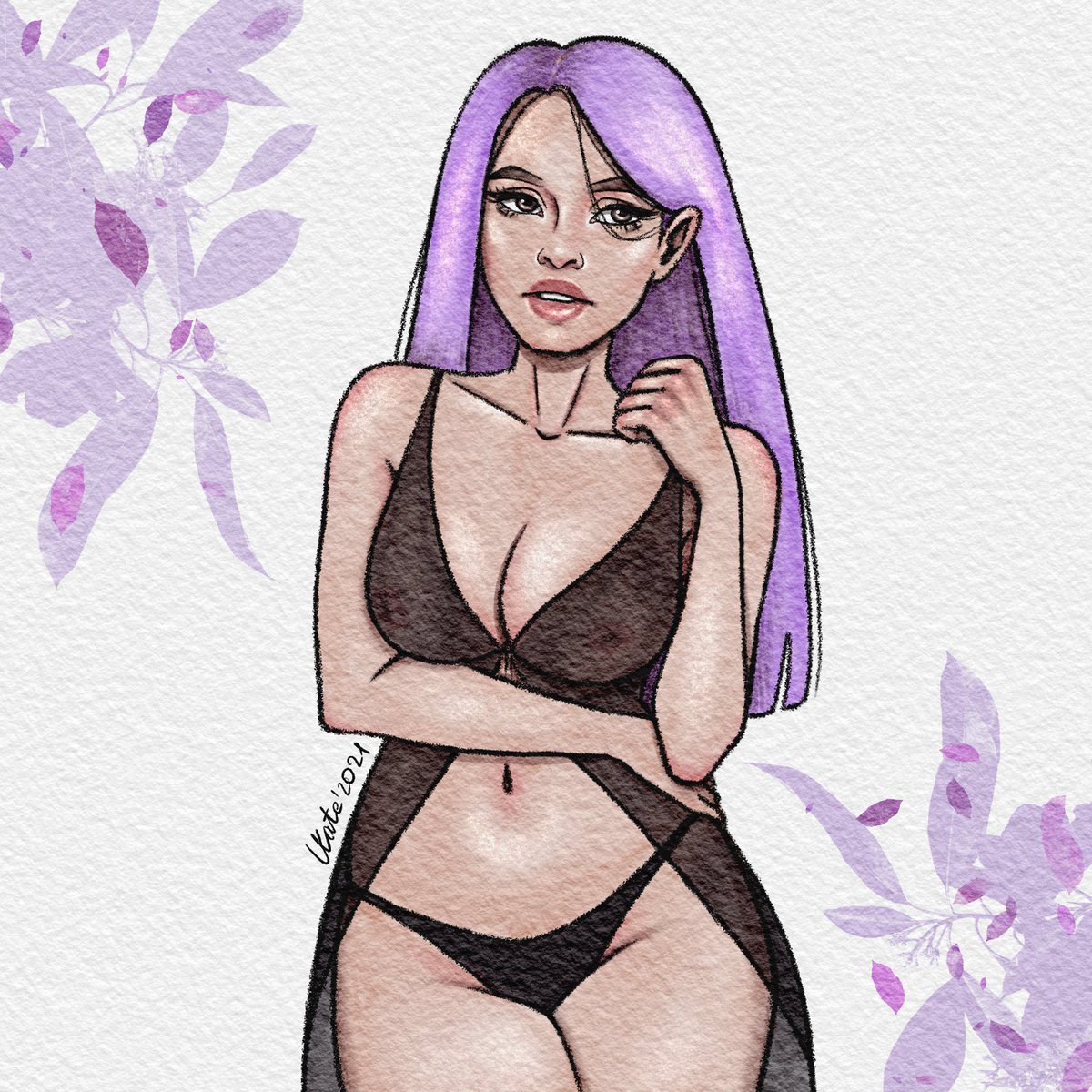 lkate_art's tweet photo. My original character that still has no name... I call her “lilac girl” just because of her hair colour. 
July, 2021. 

#art #artist #digitalart #DigitalArtist #drawing #oc #originalcharacter https://t.co/nlsgEqmNNK