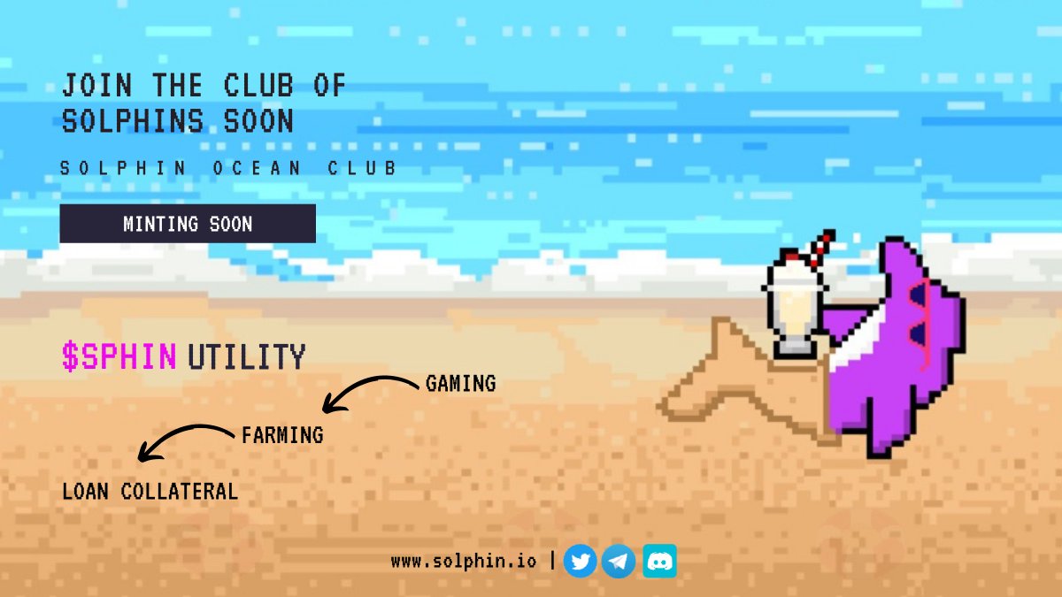 SolanaSolphin's tweet photo. #Solphin is one of the most talked about token because of its unique ability to be used for various purposes such as 

🎮 Games
🚜 Farming
🧰 Collateral for loan and much more

Stay in touch with us as #Solphin cements itself in the #Solana Blockchain. https://t.co/kJnRyjX0x5
