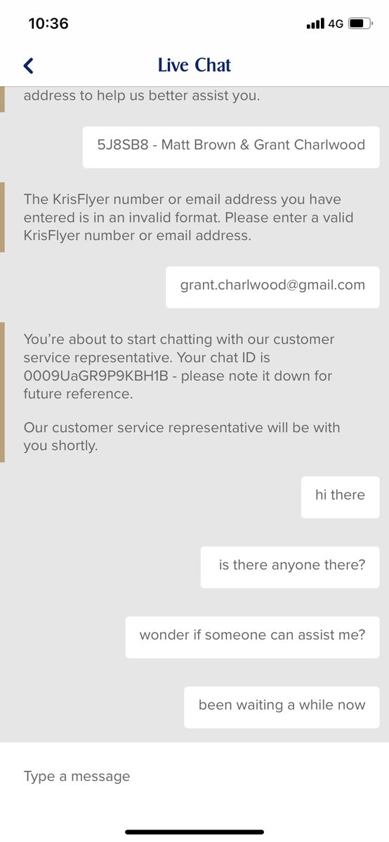 grant887's tweet photo. @SingaporeAir - does your live chat work? I’m sure you’re very busy. Just wondering as I’ve been waiting about an hour now. https://t.co/8eLH2L65VV