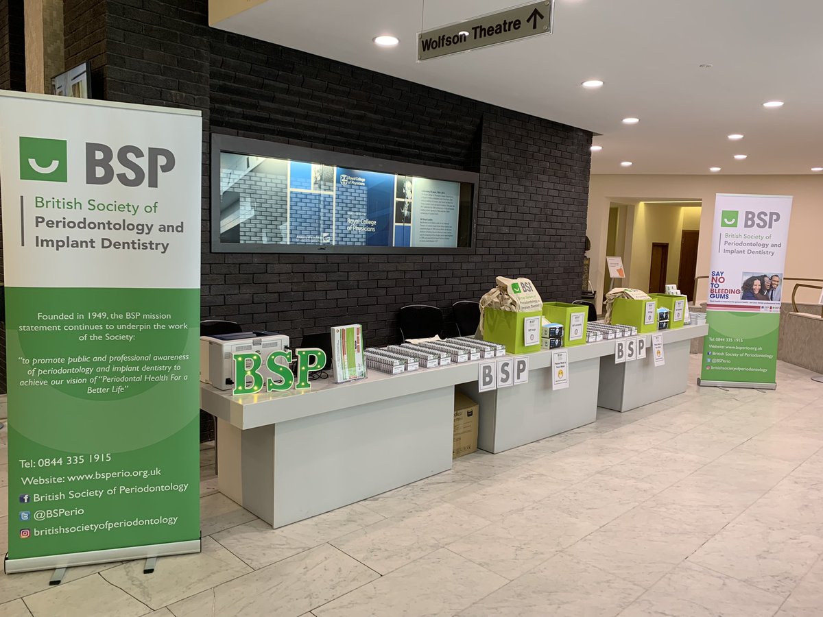 All set up at The Royal College of Physicians, London, and ready to welcome delegates to our 2021 Conference on Hard &amp; Soft Tissue Regeneration #BSP2021