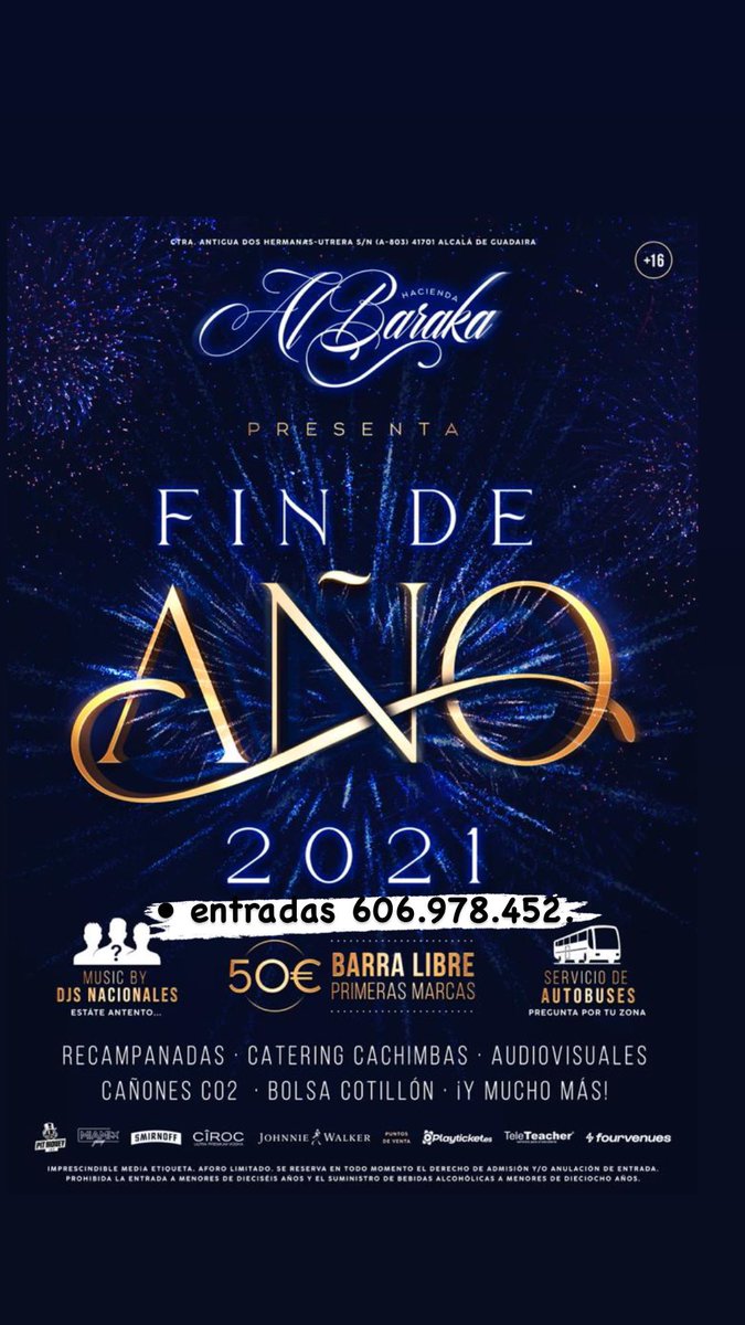 FIESTA FIN DE AÑO

-&gt; 606.978.452