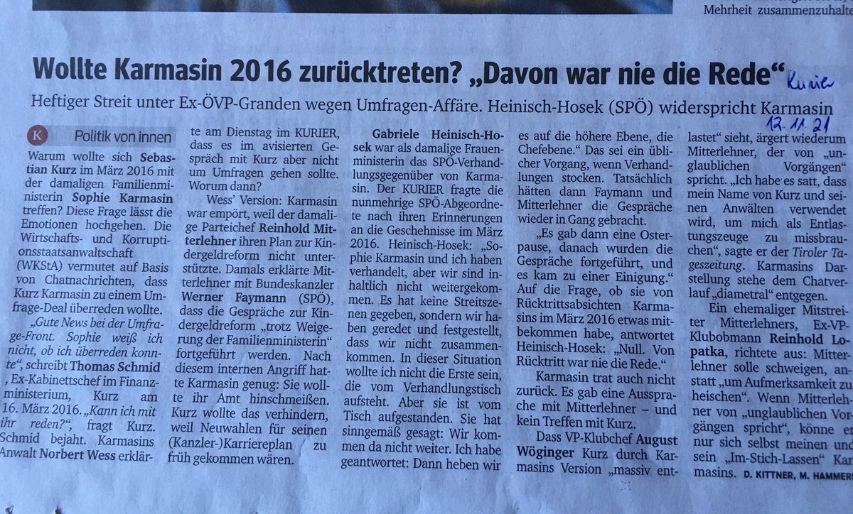 IreneW1812's tweet photo. @CSchwenniger @MitterlehnerR Sogar die rote #Heinisch-Hosek erklärt #SophieKarmasin, dass sie garnicht zurücktreten wollte!!! Langsam wird es grotesk!😡🤮 https://t.co/iiXraPT8dJ