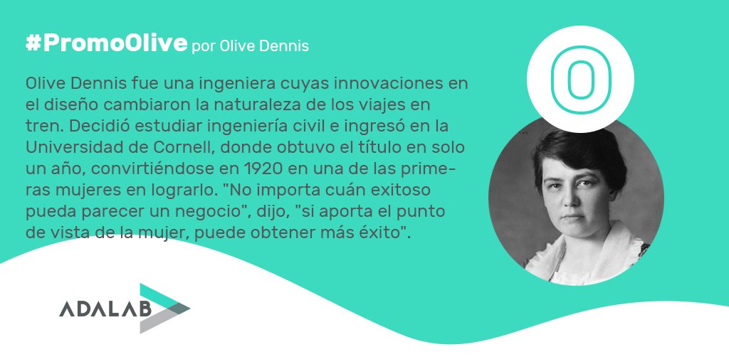 🟢 Nombre: #PromoOlive por Olive Dennis
⚪ Info: es.wikipedia.org/wiki/Olive_Den…