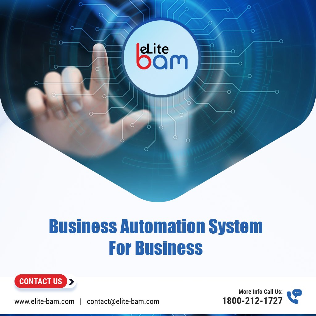 elite_bam's tweet image. Business Automation system for business. 
Hurry Up!
To know more, visit :-www.elite-bam.com
Contact us:- 1800-212-1737
#businessautomationsoftware #businessprocessautomation #businessautomation #erpsolution #erpsoftware #businesssolutions #Connexrm
