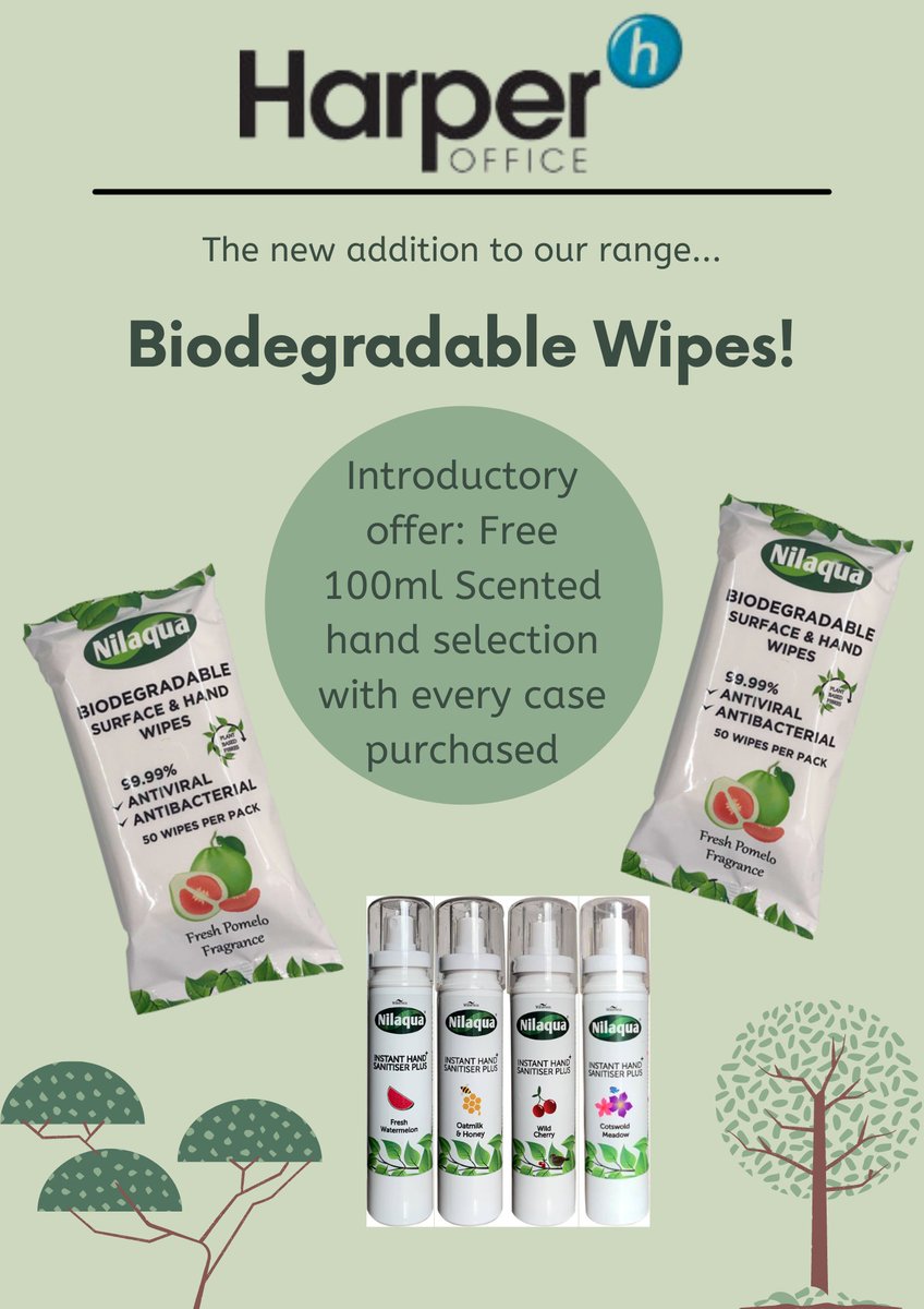 harperoffice's tweet photo. Get your FREE Nilaqua Hand Sanitiser!

Available in Fragrance Free, Wild Cherry, Fresh Watermelon, Oatmilk and Honey or Cotswold Meadow

Made in the UK with 100% renewable energy and recycled plastic

sonia.robinson@harperoffice.co.uk

#handsanitiser #surfacewipe #FreebieFriday https://t.co/3Tjx4wFjh8