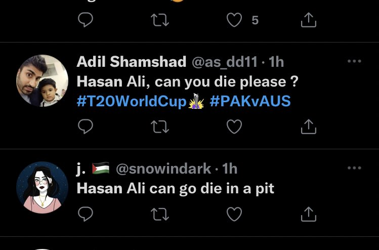 hazy_sam's tweet photo. Thread explaining how "Intolerance &amp; Hatred" is deeply embedded in psyche of #Pakistanis

#Hassan_Ali faces hate tirade by Pak's 'Civil society' after #PAKVSAUS semifinal loss. His patriotism is questioned because he is #Shia and his wife is #Indian.
(1/7)
@ARanganathan72 https://t.co/Jqn0Dq349q