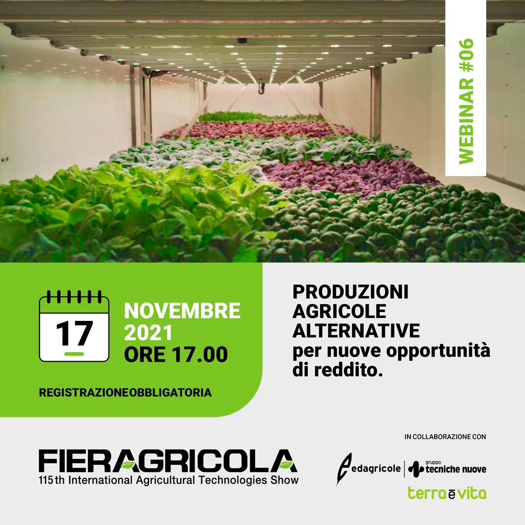 fieragricola's tweet photo. Verso Fieragricola 2022. Parleremo di produzioni agricole alternative nel nuovo #webinar di 𝗺𝗲𝗿𝗰𝗼𝗹𝗲𝗱𝗶̀ 𝟭𝟳 𝗻𝗼𝘃𝗲𝗺𝗯𝗿𝗲 organizzato in collaborazione con @TecnicheNuove 
👉🏼 Scopri il programma e iscriviti per partecipare alla diretta: https://t.co/3Bu3xhkwxl https://t.co/Detw0H6ria