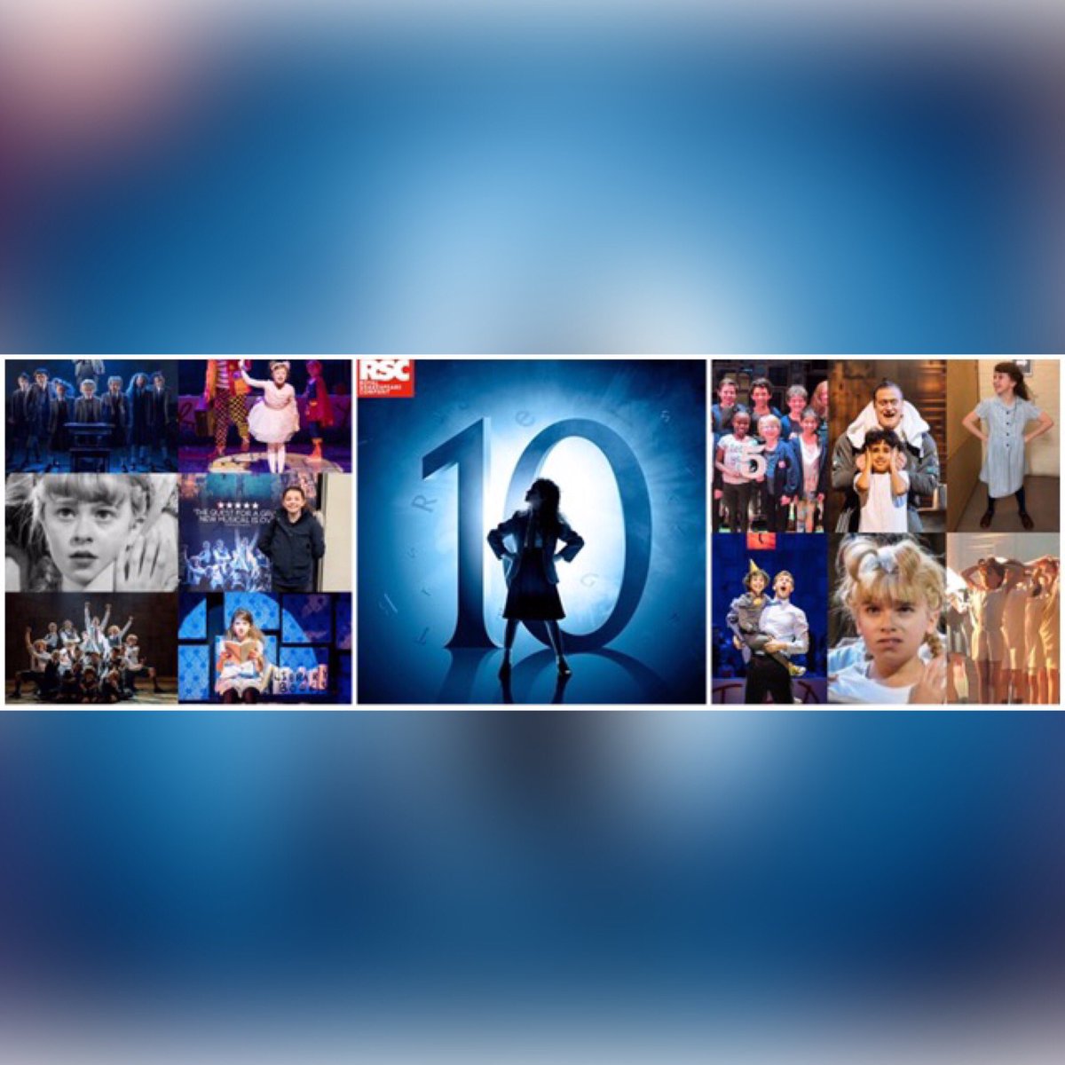 ArdentTalentCo's tweet photo. Happy 10th Birthday @matildathemusical 
Celebrating the Ardent maggots across the years. 
Felix Warren as Eric
Toby Brandon as Eric
Imogen Darwen as Amanda and Lavender
Rochelle Wyatt as Amanda 
Sarah Munday as Matilda
Emily Rees as Hortensia https://t.co/DAFNp6apDQ