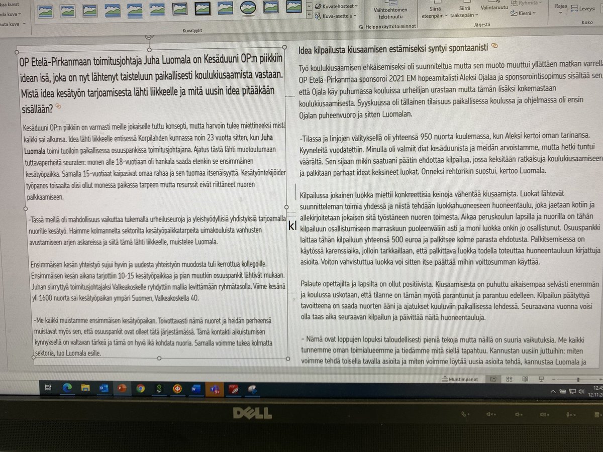 Jos Sinulla on mahdollisuus vaikuttaa - vaikuta! Koulukiusaaminen😡, yhteistyö👍