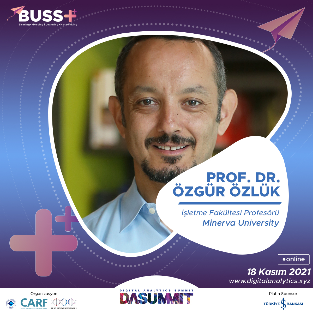 OzgurOzluk's tweet photo. 18 Kasım’da 8. Kez gerçekleşecek Digital Analytics Summit’te ben de konuşmacı olarak yer alacağım.
https://t.co/4GHfhVzZgt
Zirvede buluşmak üzere!
#DASummit21
#BussPlus
#SharingMeetingLearningNetworking
#analytics #digital https://t.co/xH4m2pC2JU