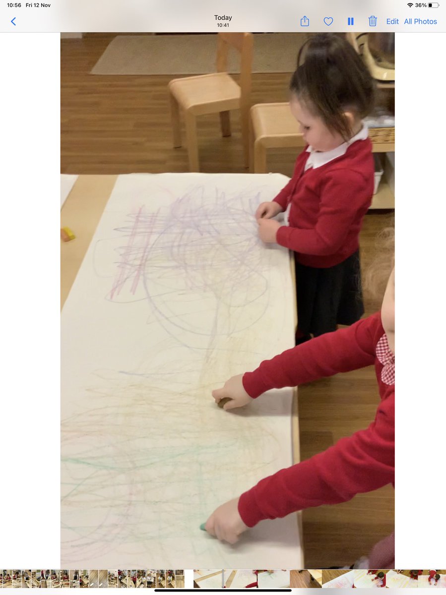 NantYParcSchool's tweet image. Nursery have been squiggling while  we are wriggling to practise our mark making. #makingmarks