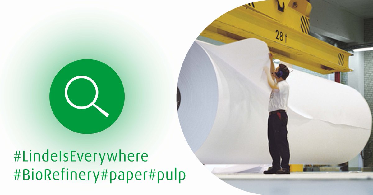 Stikstof wordt in de papierindustrie o.a. ingezet om de dichtheid van de pijpleidingen te beoordelen, of om reactoren af te koelen, maar ook om een inerte atmosfeer te creëren en zo de brandveiligheid te waarborgen.
#LindeIsEverywhere

Lees hier meer: 
fal.cn/3jMxF