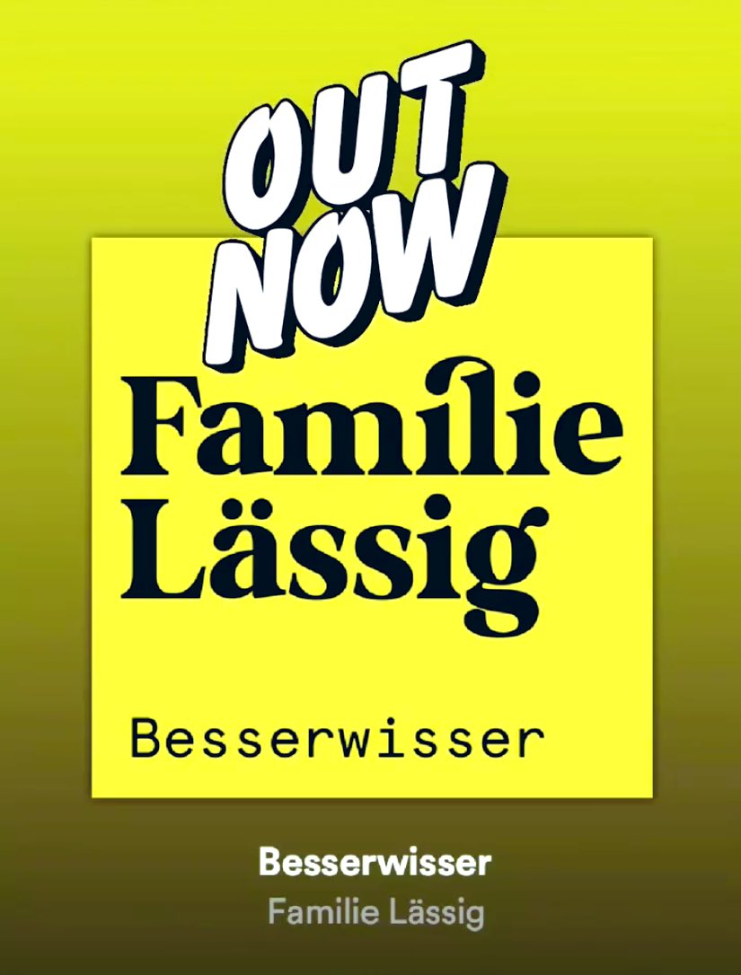 FamilieLassig's tweet photo. Heute erscheint die zweite Single des Albums EINE HEILE WELT!

Sie hat einen schönen Titel, der natürlich gar nicht zu Twitter passt: BESSERWISSER 

@GuidoTartarotti @ManuelRubey 

https://t.co/XOLUKvaC1l https://t.co/0NEZfaswd5