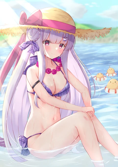 水着のシグニットを描きました! #アズールレーン 