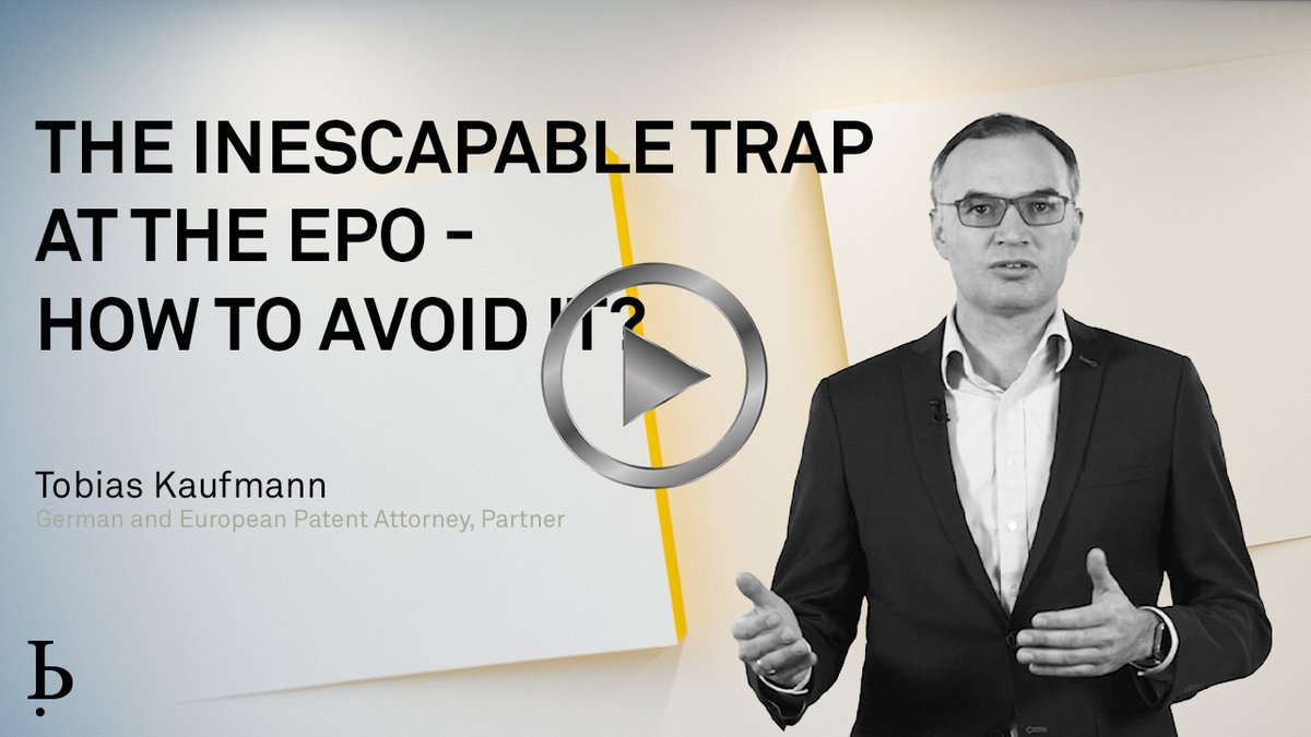bardehleIP's tweet photo. ❓What can you do during prosecution to avoid that your future patents will fall into the "inescapable trap"
?
▶️In our latest #IPQuickTip, we give valuable tips: https://t.co/SA43Pp32Al
#IntellectualProperty #patents #PatentApplications #PatentOppositions https://t.co/2pOJltTq6D