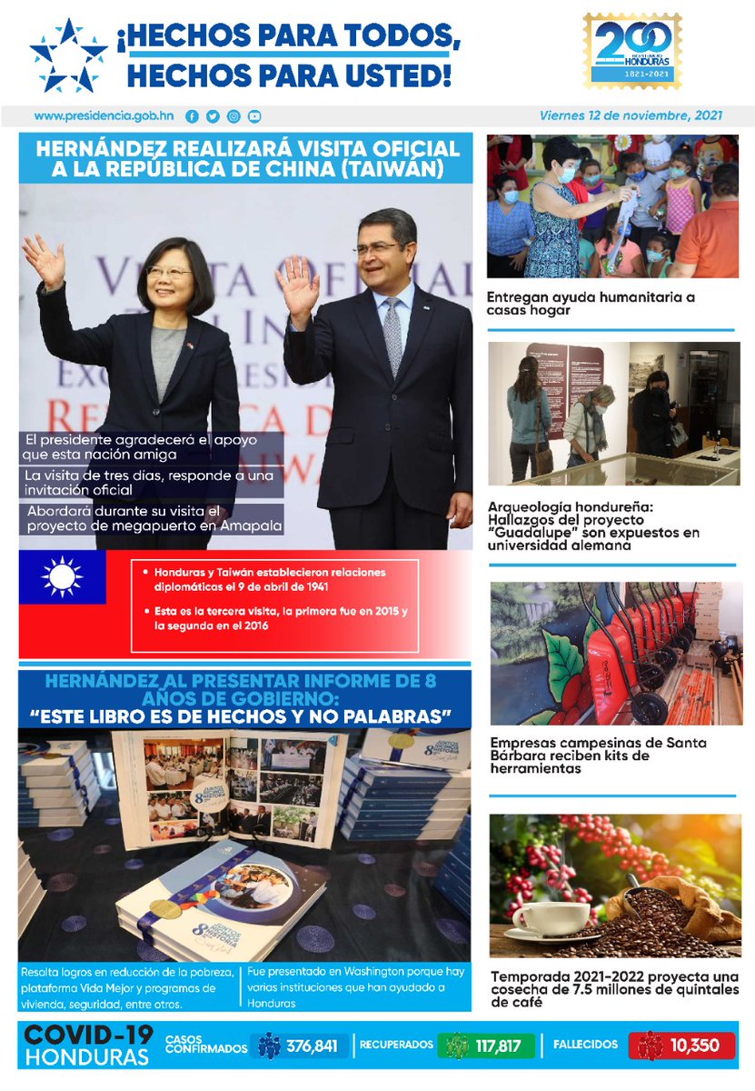 johvolvera's tweet photo. 🗞️ 𝐏𝐎𝐑𝐓𝐀𝐃𝐀 | Compartimos con ustedes las noticias más destacadas para este viernes 12 de noviembre de 2021.
#𝐇𝐨𝐧𝐝𝐮𝐫𝐚𝐬𝐂𝐨𝐧𝐇𝐞𝐜𝐡𝐨𝐬

Estas noticias y más usted las podrá encontrar ingresando en:

⬇️⬇️⬇️
https://t.co/XKVmhuylAO https://t.co/49lJrsbLoO
