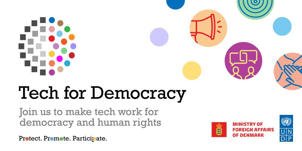 UNDP_Sweden's tweet photo. How can #DigitalTech promote #democracy & #humanrights? What does the future for democracy look like in an era of rapid technological development?
Join the #Tech4Dem virtual conference on 18 November & hear from @ASteiner!
Register here: https://t.co/WWgM2RFcBq
#DigitalUNDP https://t.co/iPc0NIHtFZ