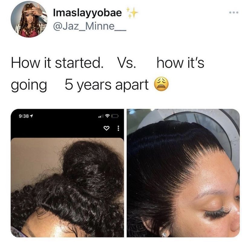 frosncurls's tweet photo. And I still do my frontal like the pic on the left 🤷🏽‍♀️😭 https://t.co/2QdgNgsXDX