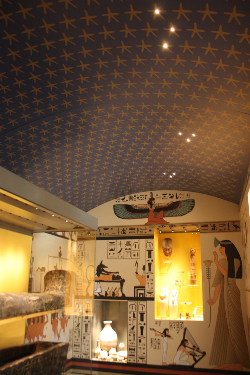 WFMuseums's tweet photo. Did you visit our #GatewayToEternity exhibition in 2019? The roof of our recreated Ancient Egyptian tomb became the wall on our central plinth! https://t.co/u6sy9dRXhQ