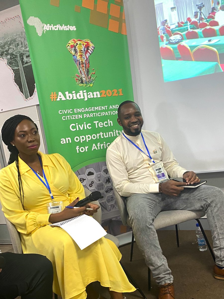 RosebellK's tweet photo. Listening to @bonifacemwangi @jabdulai and @diabymohamed on digital transformation at #Abidjan2021 @AFRICTIVISTES https://t.co/QfgCY5ewHQ