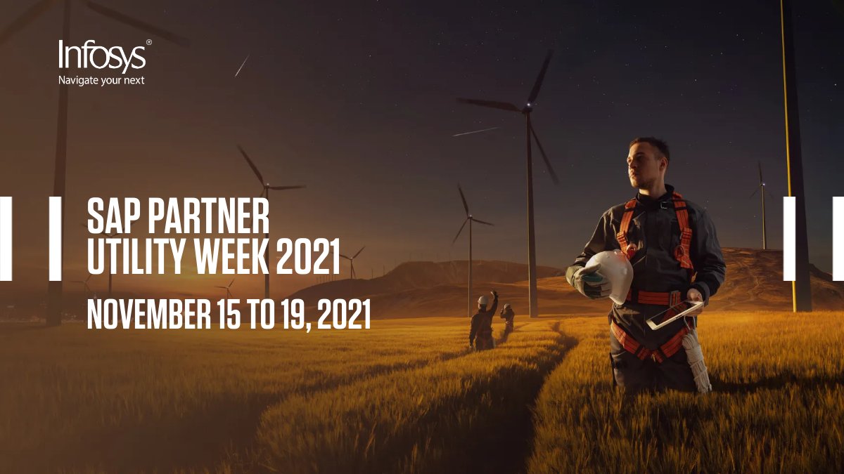 InfosysEvents's tweet photo. Interact with Infosys experts at the SAP Partner Utility Week 2021. Gain insights into SAP utilities and #cloud solutions via live Q&amp;As and demos. Register here. https://t.co/x8LVQmvJtM #SAPutilities #NavigateYourNext https://t.co/DBuwvn3HQA