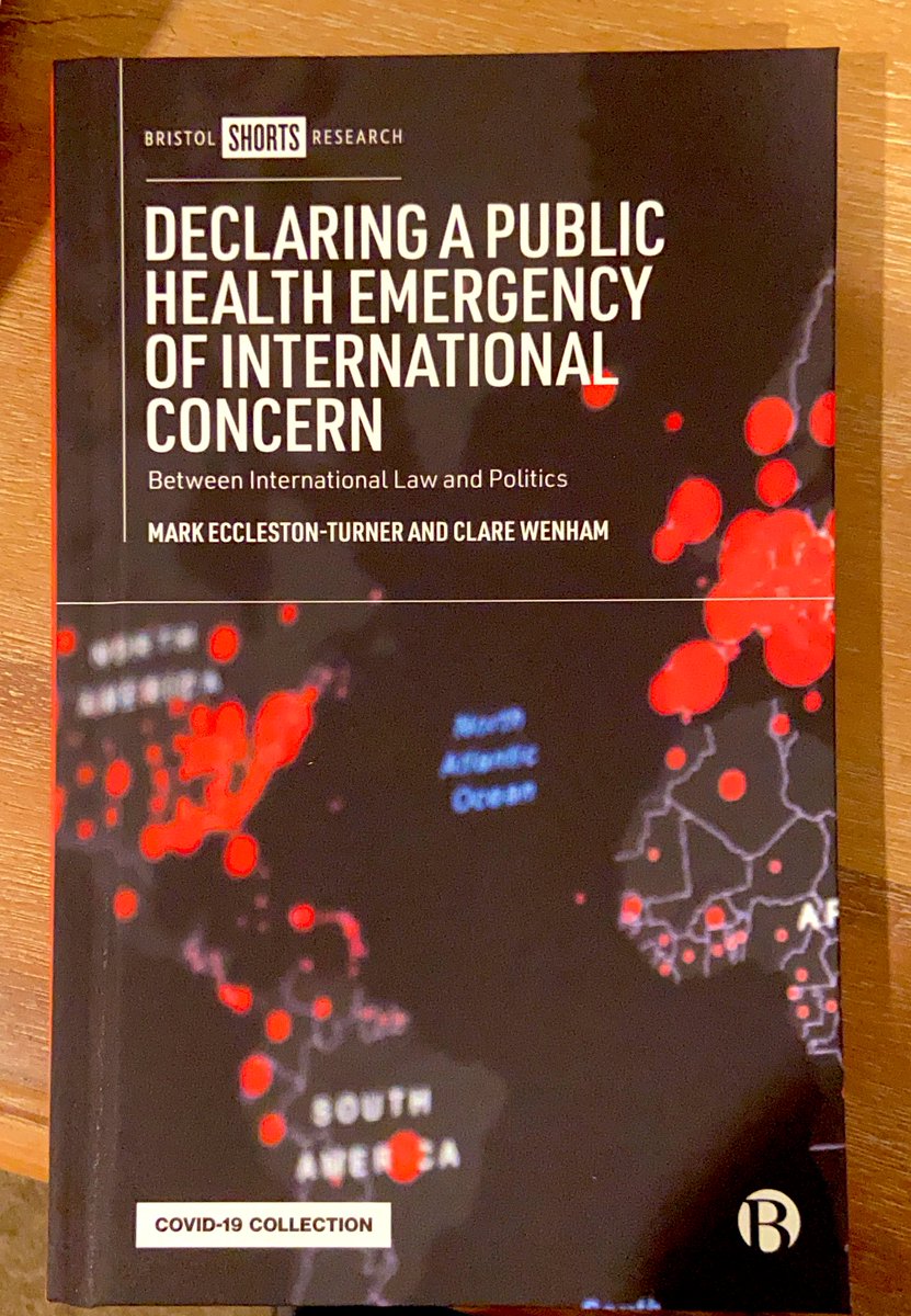 ProfSaraEDavies's tweet photo. Two brilliant minds here @MarkRTurner @clarewenham If you have heard #IHR, #PHEIC, #COVID and #pandemic treaty over the last two years: get this book to know all. Love the first sentence in the acknowledgements 😉 Buy the book to find out… https://t.co/LaOdciECOO