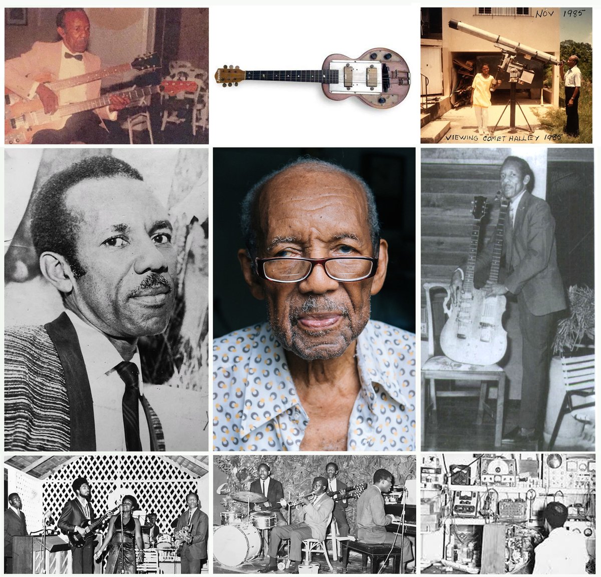 Hedley Jones (12 Nov 1917–1 Sep 2017) Legendary Jamaican inventor, engineer &amp; musician, born 104 yrs ago near Linstead. Designed &amp; built Jamaica's first sound systems; designed one of world’s first solid-bodied electric guitars; designed and built Jamaica’s first traffic lights.