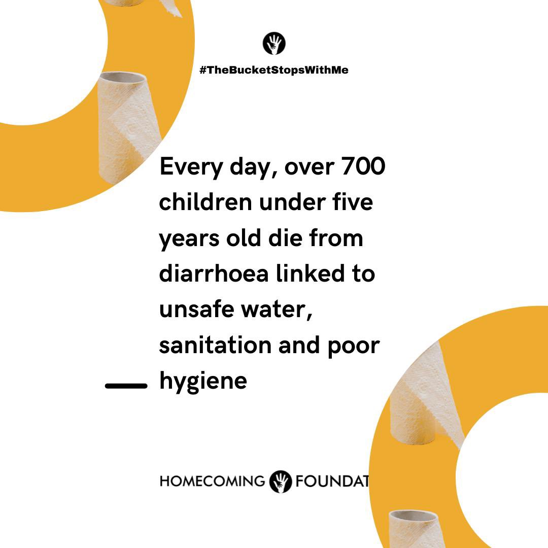 HomeComingFound's tweet photo. “Poor sanitation contaminates drinking-water sources” - UN Water 

As we approach #WorldToiletDay do your part in saving the lives of children by donating to #TheBucketStopsWithMe 

Every bit helps! 
https://t.co/ALNAqtNkAe https://t.co/a0zVWVGoec