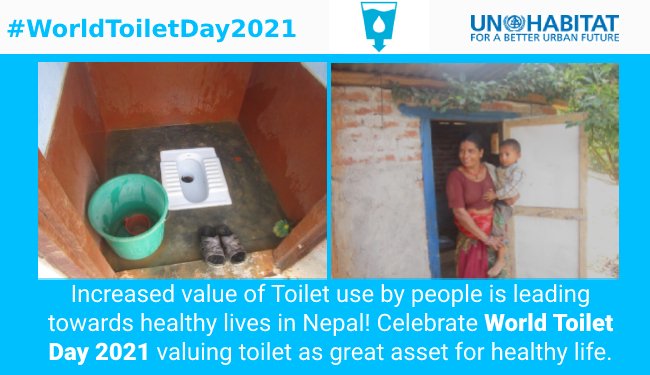 shfnepal's tweet photo. #WorldToiletDay2021 #SDG6 #CleanWaterandSanitation #SDG https://t.co/L8RY2m7fV8