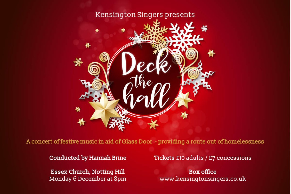 Tickets for our #ChristmasConcert are now on sale! Join us for an evening of joyful festive music at Essex Church, Mon 6 Dec at 8pm. 

Book online at hannahbrine.co.uk/product/kensin… or eventbrite.co.uk/e/kensington-s…

#christmas #carols #wintersongs #festivevibes