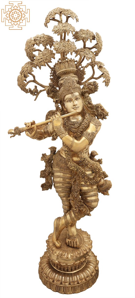 exoticindiaart's tweet image. Tribhanga Murari With Kadamba Canopy For A Halo- Superfine Composition Brass Statue @exoticindiaart 

Tribhanga Murari Brass Statue: exoticindiaart.com/product/sculpt…

Krishna Statue: exoticindiaart.com/sculptures/hin…

#sculpture #statue #krishnastatue #hindugod #tribhangastatue #brassstatue