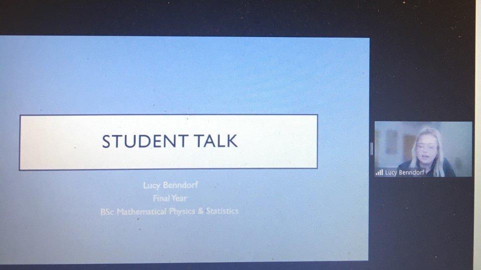 MaynoothCAO's tweet photo. .@MUTheorPhys student Lucy shares her path from LC-CAO-@MaynoothUni Great insight on how getting your preferred #CAO choice is not always the one for you. Lucy took a yr out & reassessed her career path & now she's happy out in #MH201-inspirational talk & advice for all. 👏👏👏 https://t.co/ikkdAEEXIN