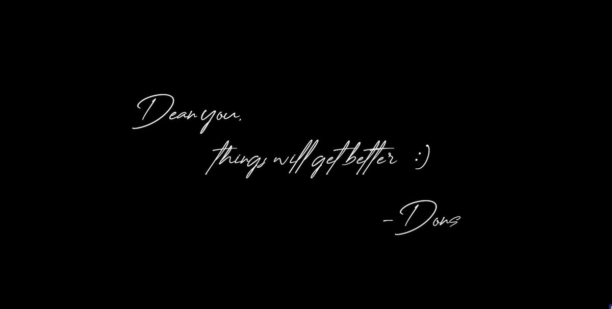 SMILEFORDONNY's tweet photo. “dear you, things will get better :)” — dons 

thanks for the reminder, love ❤️ @donnypangilinan 

#WingsMVOutNow https://t.co/fseuY0uNBt