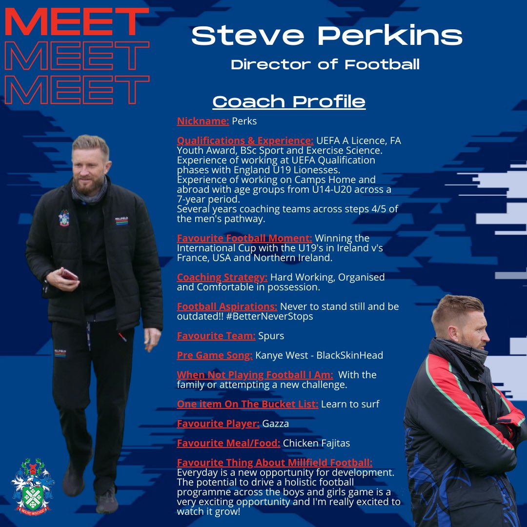 S Perkins - Coach Profile 🔴🟢🔵 #themillfieldway