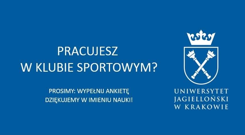 knms_uj's tweet photo. Wraz z Uniwersytetem Jagiellońskim prowadzimy badania dotyczące wpływu pandemii Covid-19 na kariery osób pracujących w polskich klubach sportowych  Jeśli więc pracują Państwo w/dla klubu, bardzo prosimy o pomoc i wypełnienie ankiety https://t.co/IMzf9CvByw
Serdecznie dziękujemy https://t.co/4s6mLM37kJ