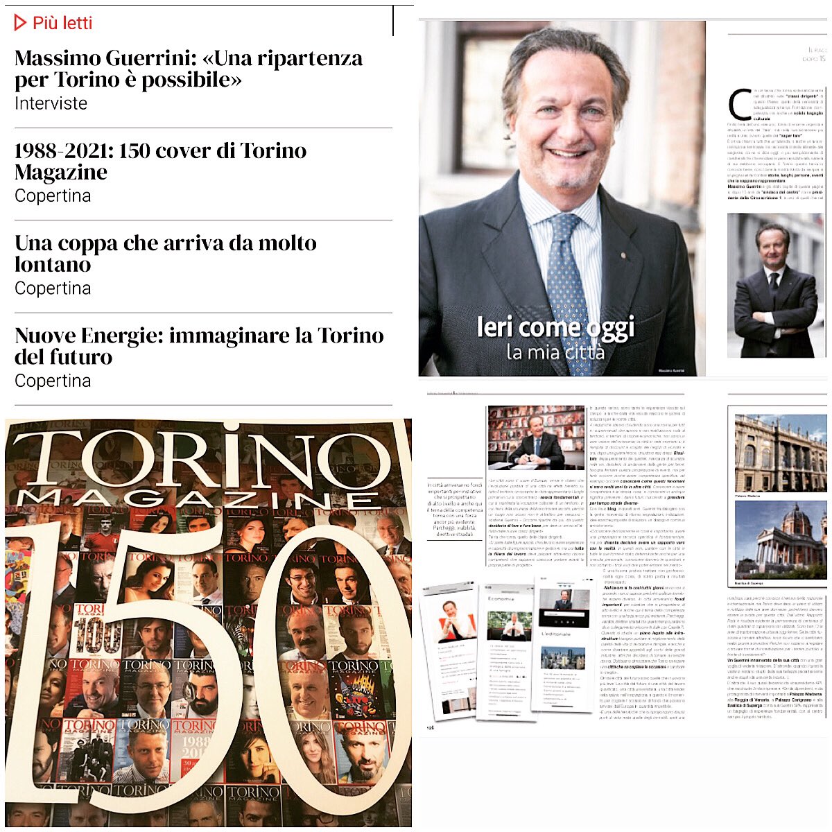 massimoguerrini's tweet photo. Fa sempre piacere essere ospitati sul più importante magazine della città e scoprire di essere tra i più letti.
Poter raccontare le proprie esperienze professionali e quelle a servizio della comunità.
Grazie ancora a #TorinoMagazine #massimoguerrini #guerrini #lavoro #management https://t.co/bCBU2VtGLP