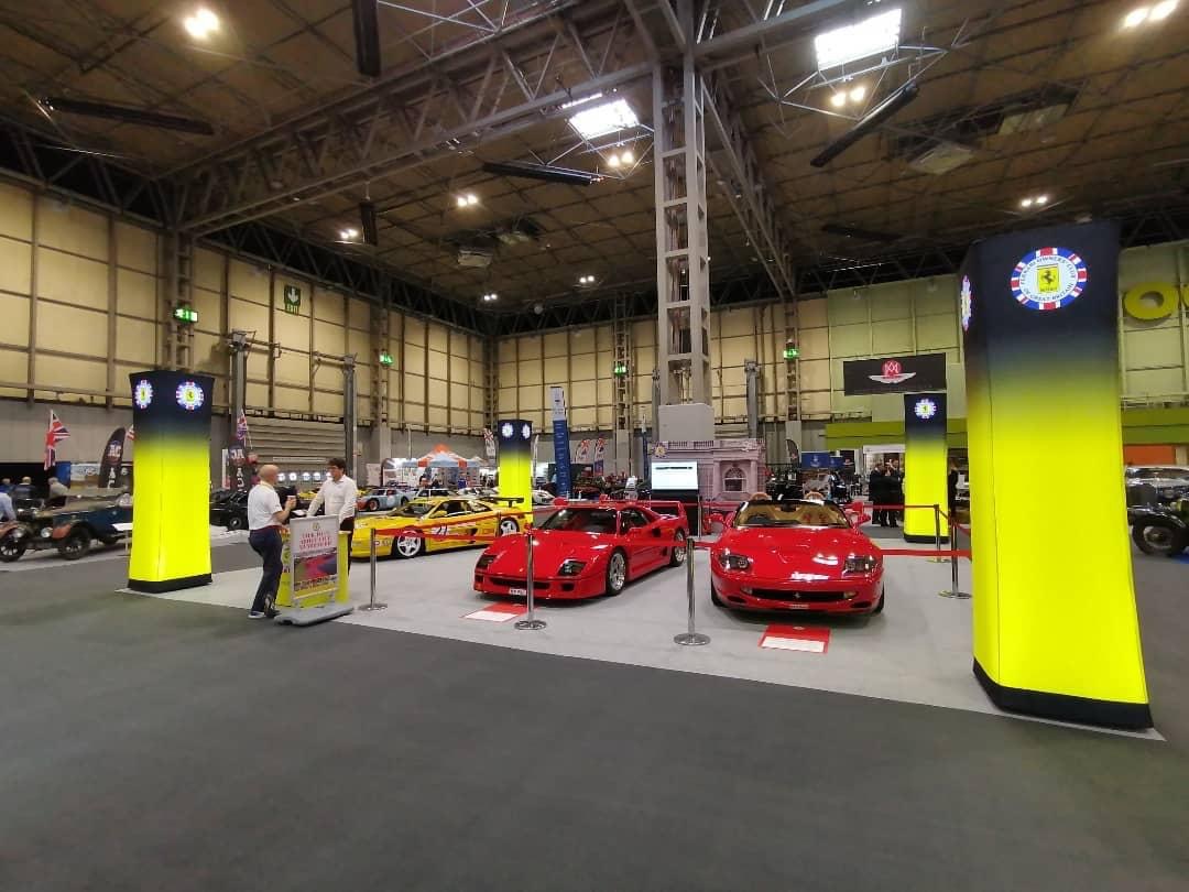 CarManToday's tweet photo. We are live at the @classicmotorshownec this #FerrariFriday.
Come and say hello on stand 1-660. We look forward to welcoming you to the NEC this year.
#NEC #ClassicMotorShow #F40 #550barchetta #355challenge #ferrari https://t.co/3XAVPZEfgm