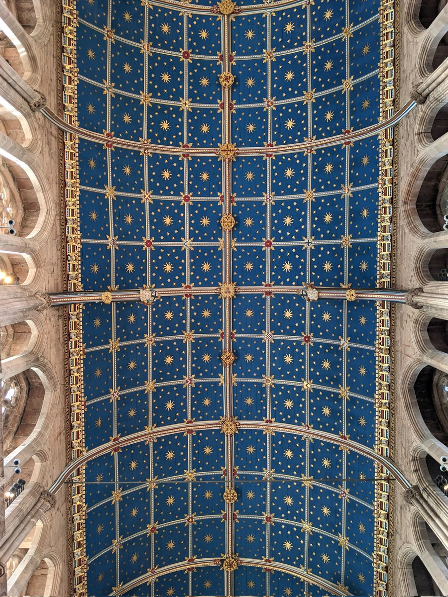 The beautiful Ceiling at Carlisle Cathedral. It might be England's second smallest Cathedral but as they say...good things come in small packages. Definitely worth a visit.