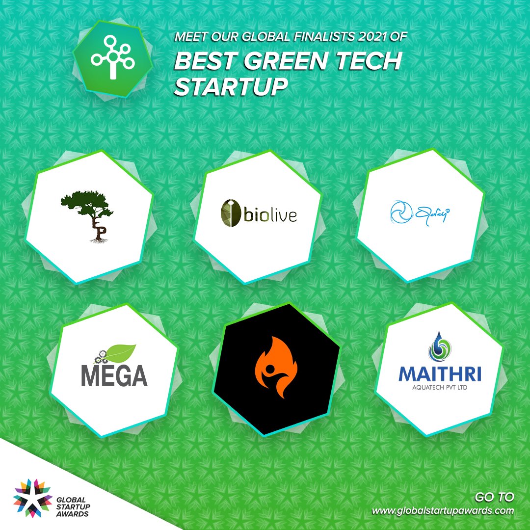Startup_Awards's tweet photo. We are pleased to present our finalists for the Best Green Tech Startup category during the Global Grand Finale 2021! 🌱

You still have time to support and vote at https://t.co/ho2yXroewG
 
Get your tickets today at https://t.co/v29lJnGUTw
 
#GlobalStartupAwards #GrandFinale https://t.co/z3XJRObHHn
