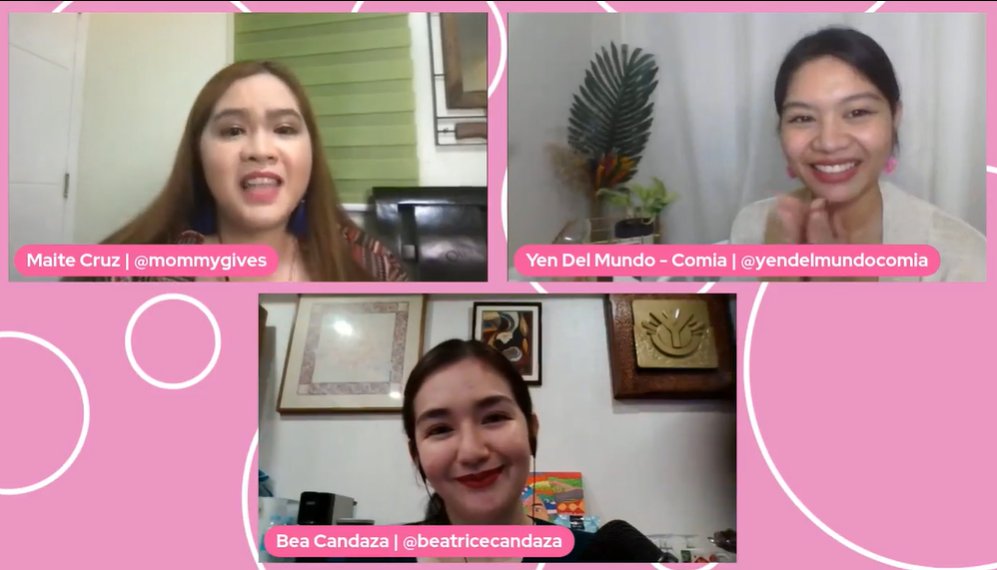 BlogaPlay's tweet photo. Thank you so much for watching #ParenTalk and thank you Mommy Yen and mommy Bea for sharing your #Mombubudols 🧡 https://t.co/raYTbIN7US