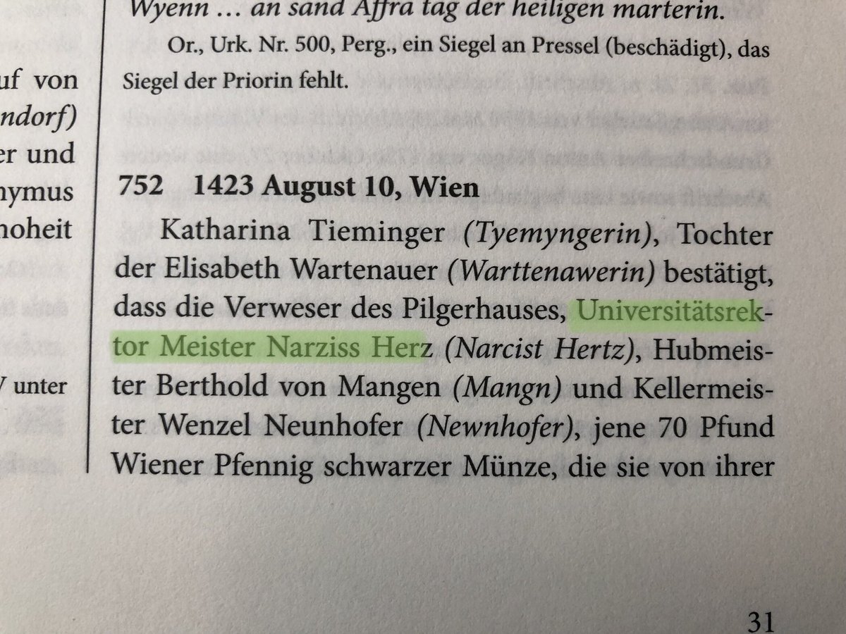MadFontes's tweet photo. Neues aus der Kategorie „starke Namen“

(Regesten der Urkunden aus dem Archiv des Wiener Bürgerspitals 1401-1540, S. 31) https://t.co/4lmkFJhaRB
