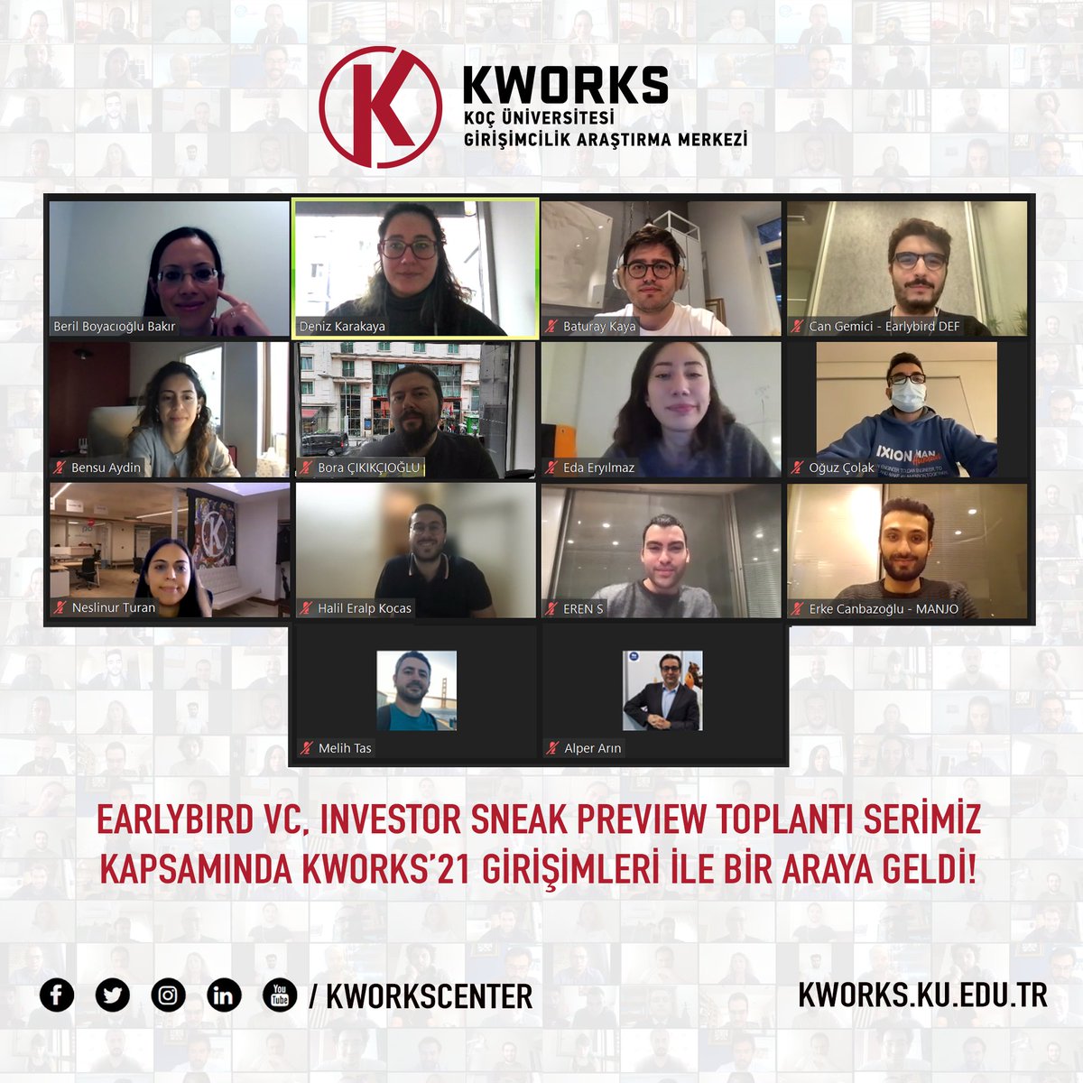 kworkscenter's tweet photo. . @EarlybirdVC KWORKS'21 Investor Sneak Preview toplantılarımız kapsamında KWORKS Girişimleri ile bir araya geldi!
#KWORKSGirişimleri #KWORKSstartups #TurkishStartups #Girişimcilik #Entrepreneurship #Investment #StartupInvestment #venturecapital #earlybirdvc https://t.co/yRVLk3V7ZQ